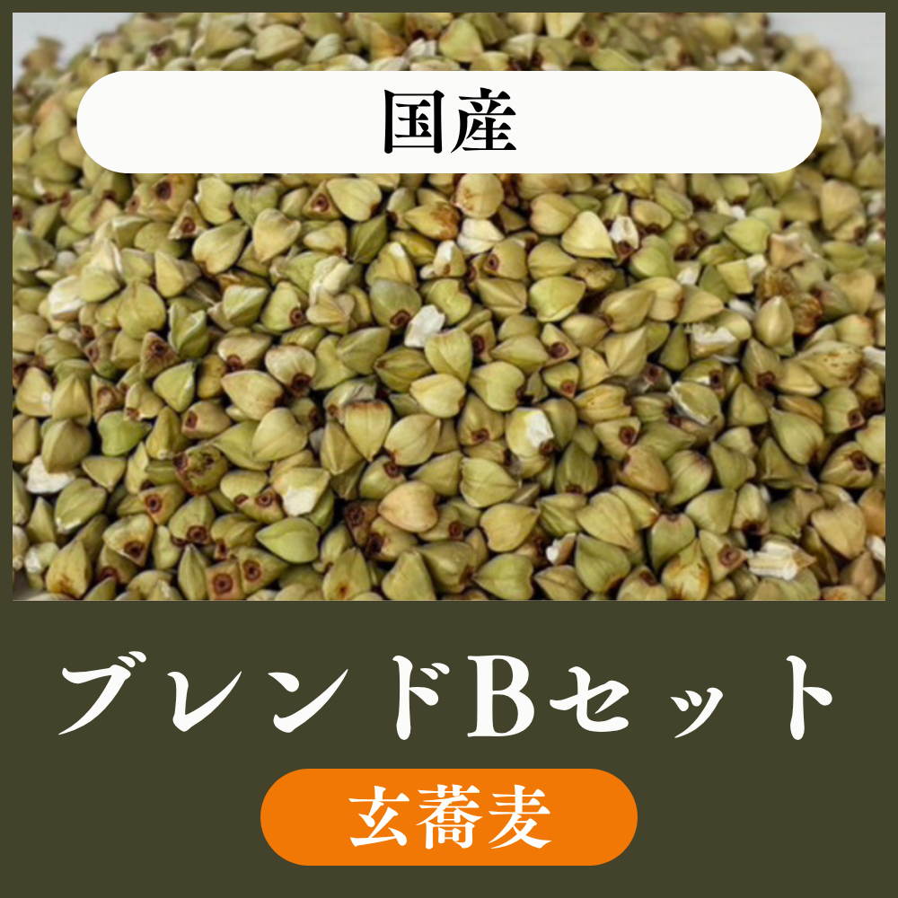 【玄蕎麦10kg・22.5kg】国産ブレンドBセット